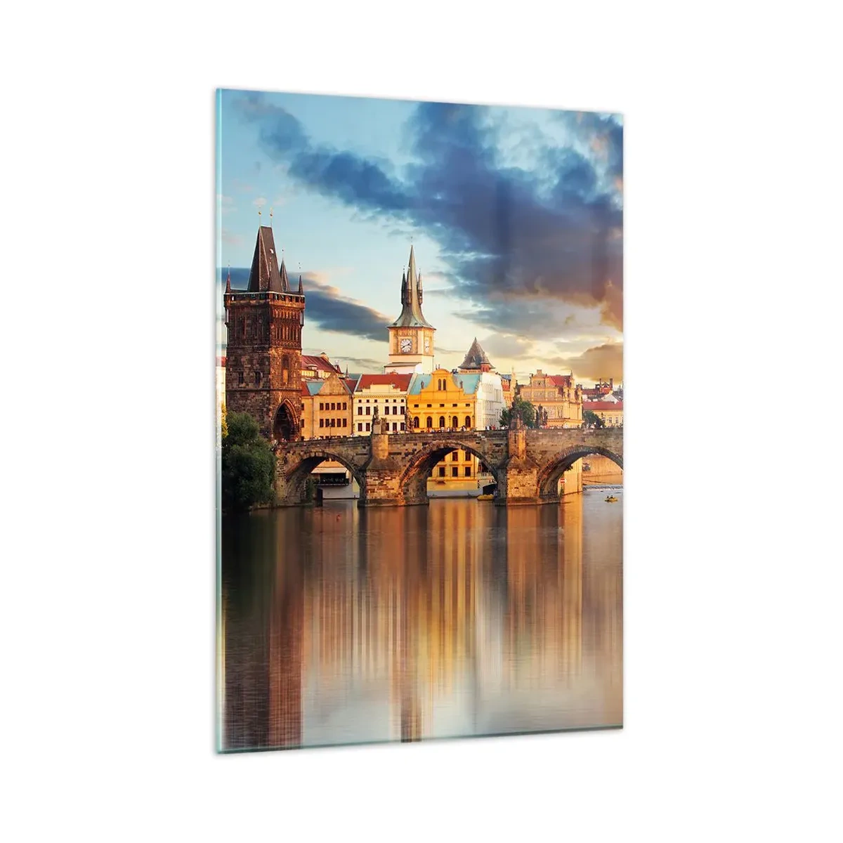 Glass picture - Beautiful Prague - 80x120 cm