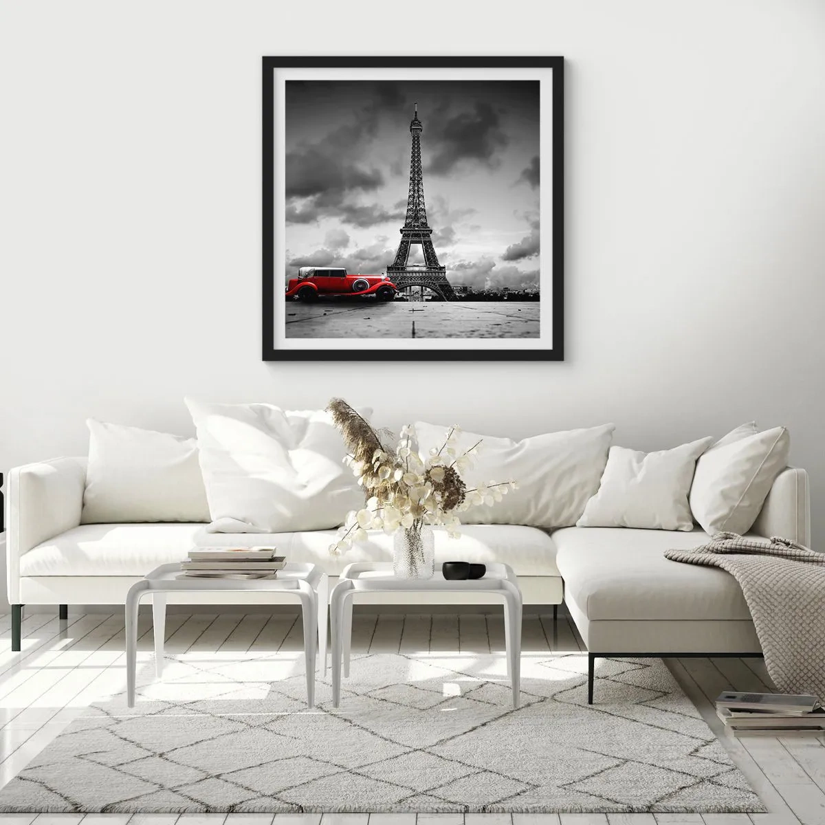 Poster in black frame - Not So Long Ago in Paris - 50x50 cm
