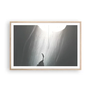 Poster in light oak frame - There Is Always Some Way Out - 91x61 cm