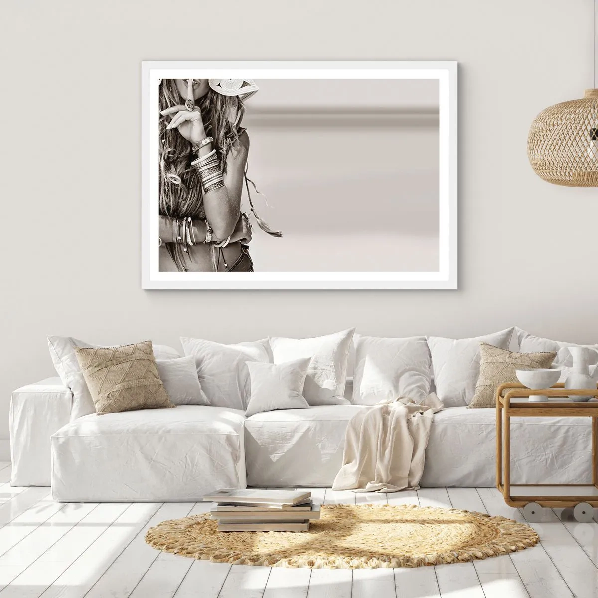 Poster in white frmae - Like a Girl - 40x30 cm