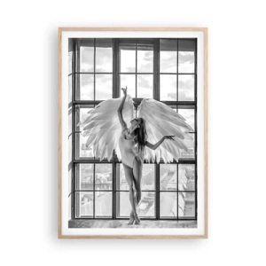 Poster in light oak frame - City of Angels? - 70x100 cm