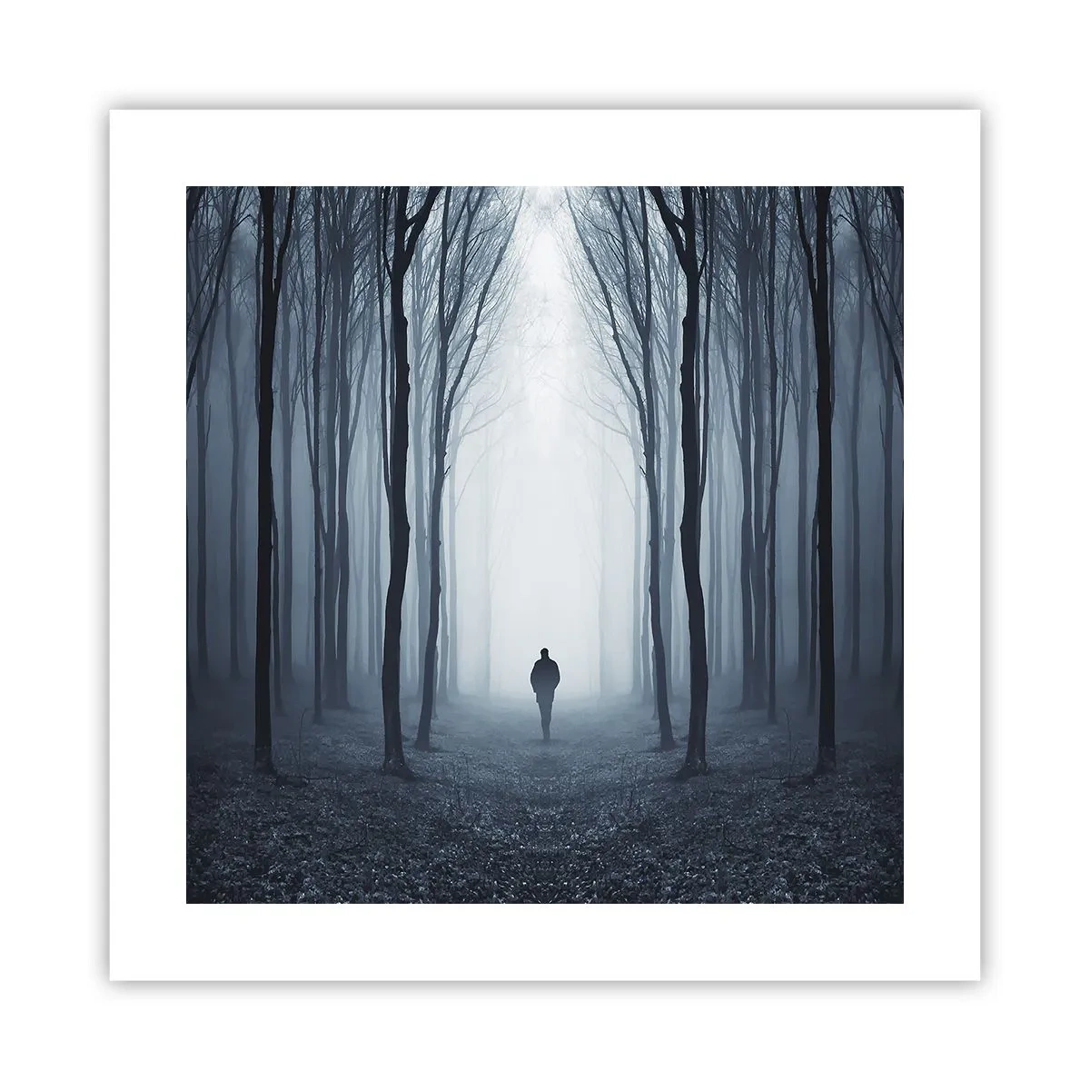 Poster - And Everything is Straight and Bright - 40x40 cm