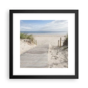 Poster in black frame - Until the Horizon - 30x30 cm