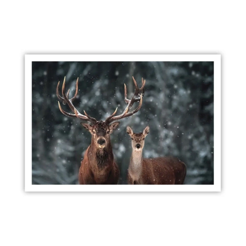 Poster - Master of the Forest with His Wife - 100x70 cm