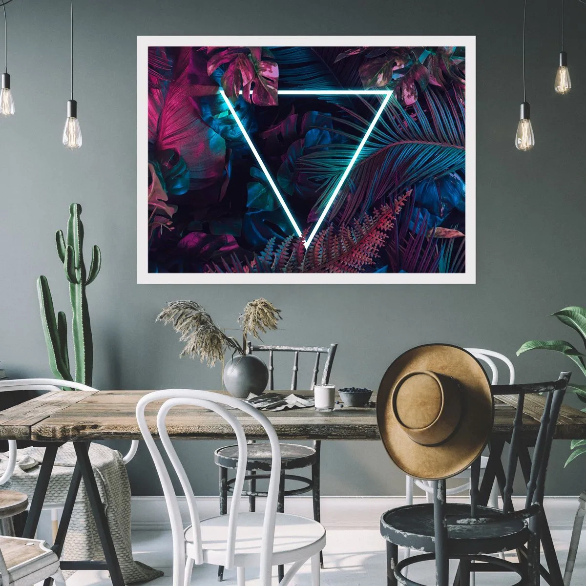 Poster - Disco Style Garden - 40x30 cm