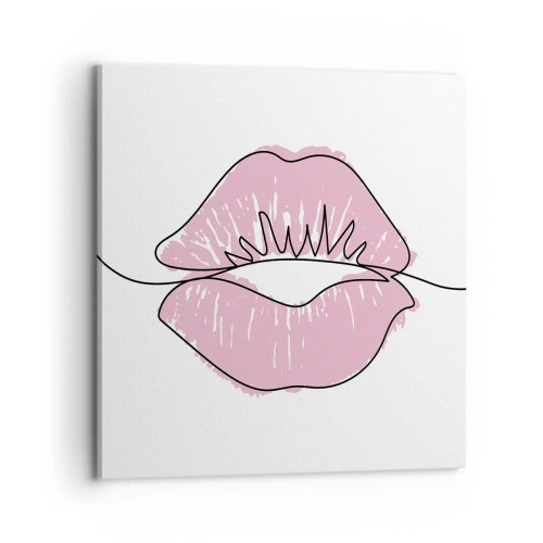 Canvas picture - Ready for a Kiss? - 70x70 cm