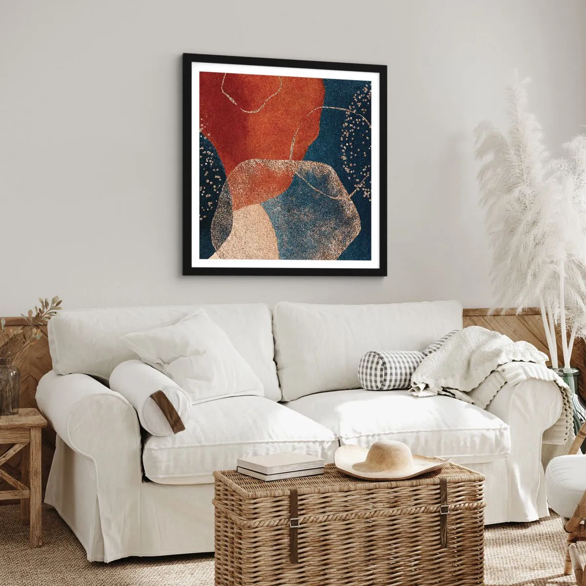 Poster in black frame - Lightness of Being - 50x50 cm