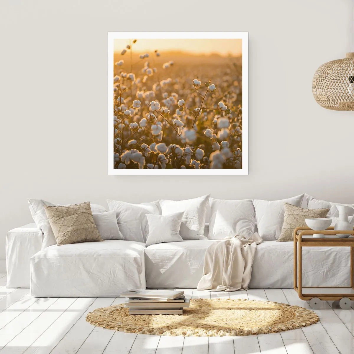 Poster - Fluffy Field - 40x40 cm