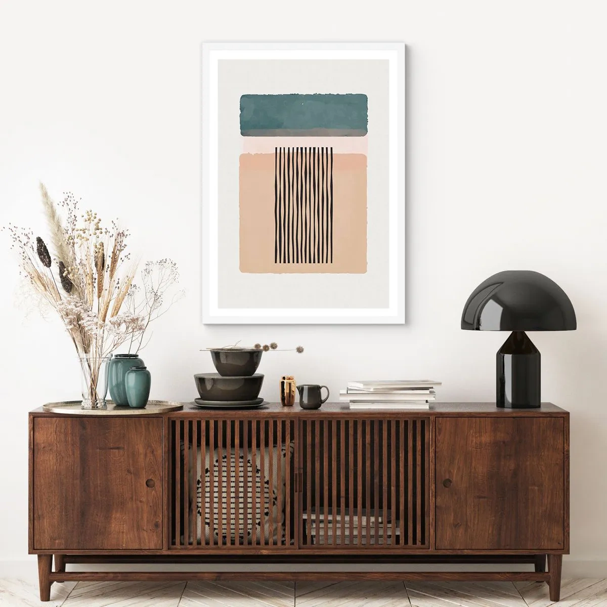 Poster in white frmae - All in Order - 40x50 cm