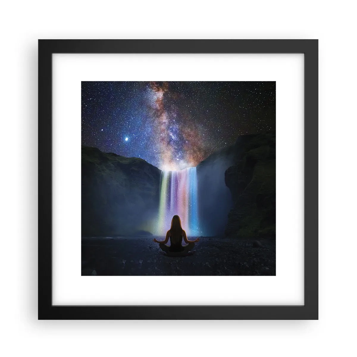 Poster in black frame - Absolute Harmony - 30x30 cm