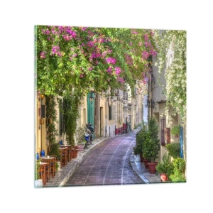 Glass picture - Blooming Alley - 50x50 cm