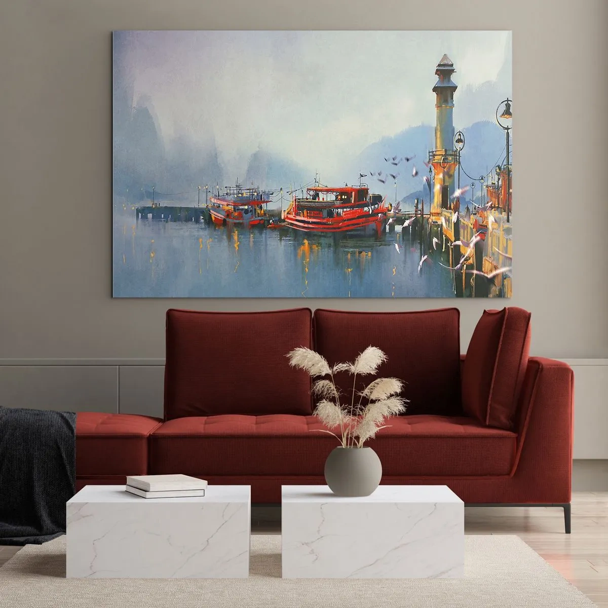 Glass picture - At the End of the World - 120x80 cm
