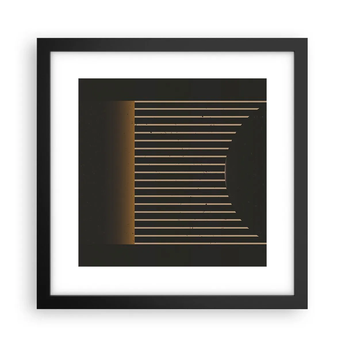 Poster in black frame - Investigating Darkness - 30x30 cm