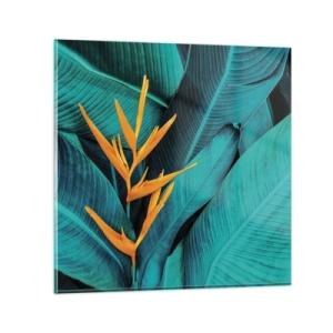 Glass picture - Flower of Eden - 70x70 cm