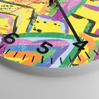 Clock face with numbers