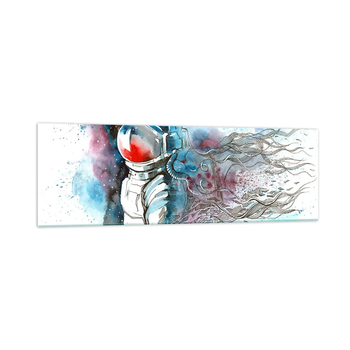 Glass picture - Alone In Space - 160x50 cm