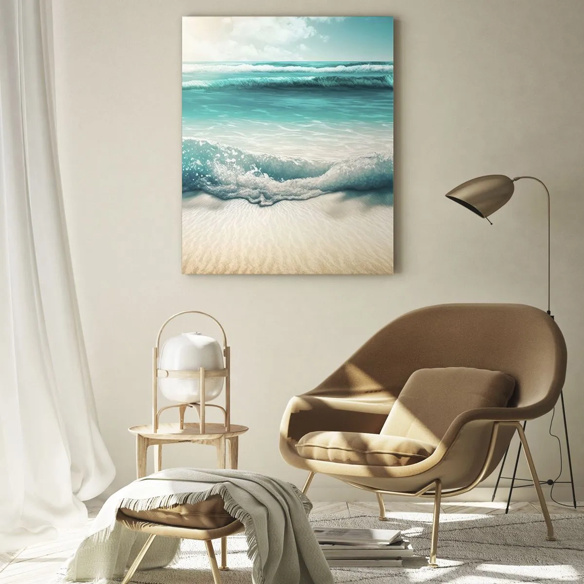 Glass picture - Calm of the Ocean - 80x120 cm