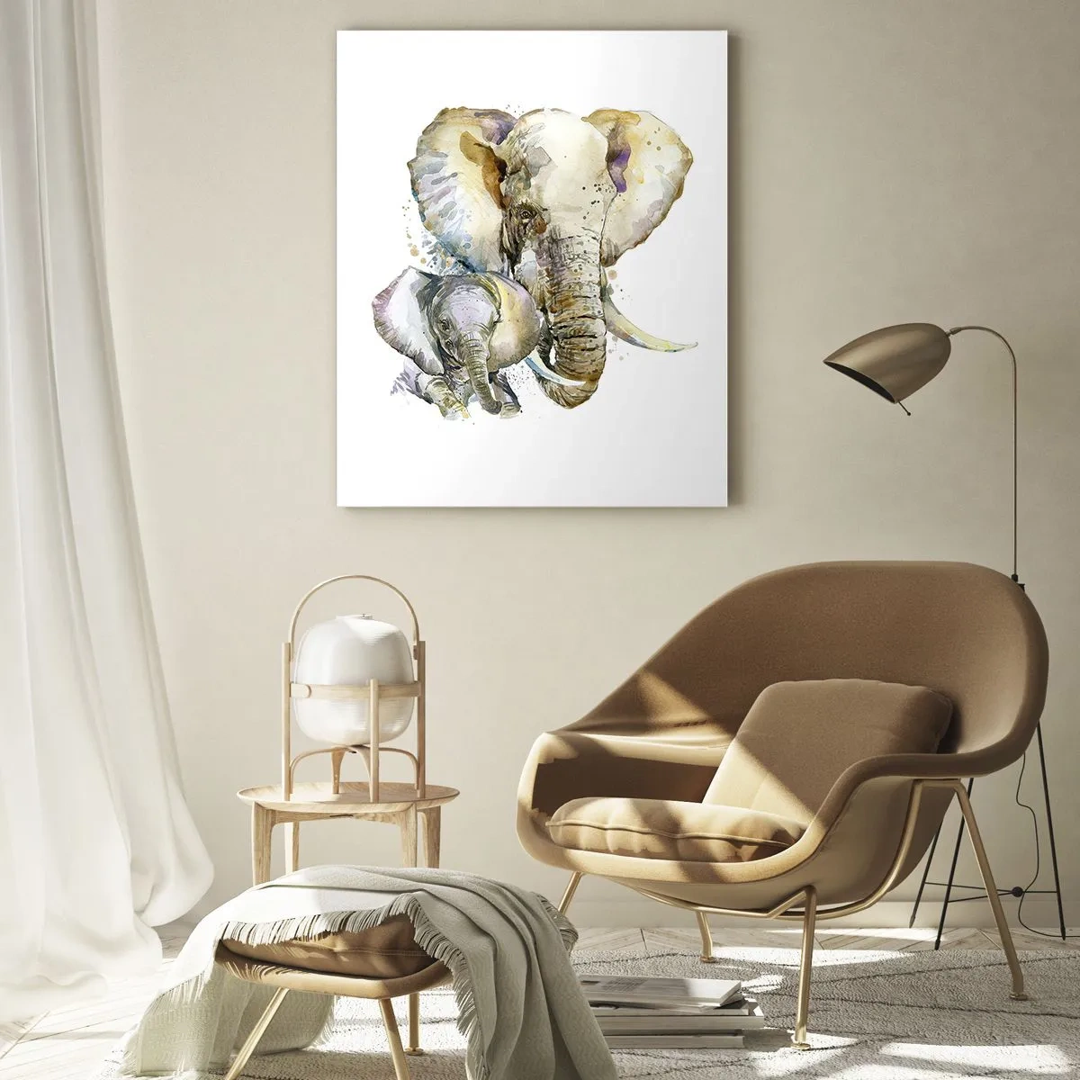 Glass picture - It's Best at Mum's - 50x70 cm
