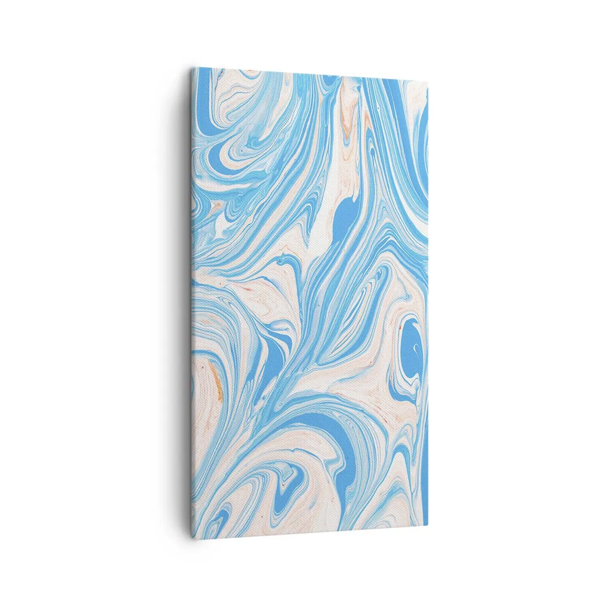 Canvas picture - Floodplain in Turquoise - 45x80 cm