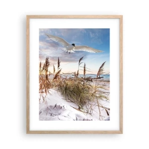 Poster in light oak frame - Wind from the Sea - 40x50 cm