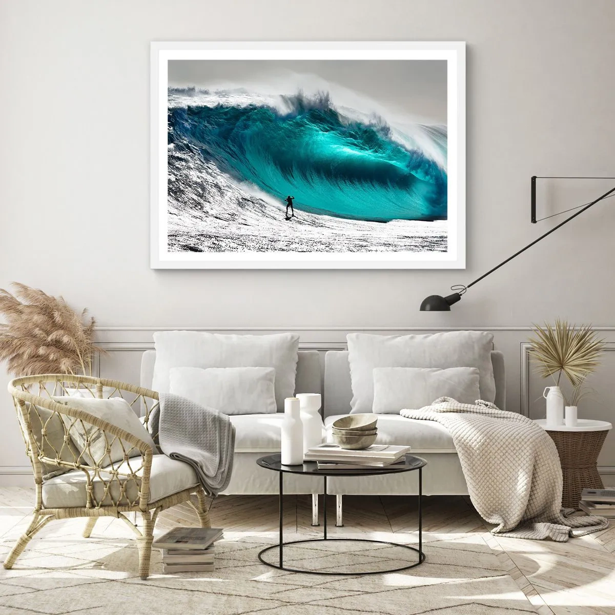 Poster in white frmae - Challenge Accepted - 50x40 cm