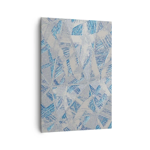 Canvas picture - In Blue and Grey Maze - 70x100 cm