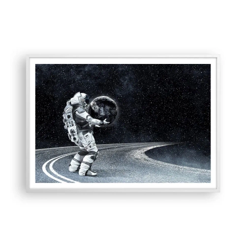 Poster in white frmae - On the Milky Way - 100x70 cm