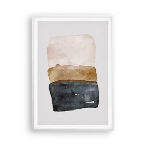 Poster in white frmae - Composition of the Colours of the Soil - 70x100 cm