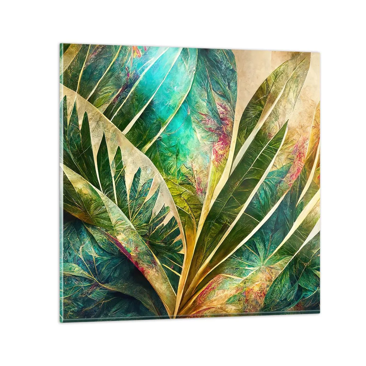Glass picture - Colours of the Tropics - 50x50 cm