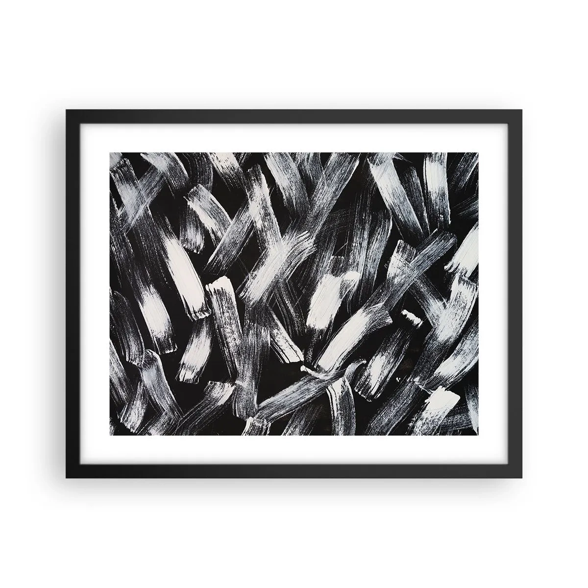 Poster in black frame - Abstract in Industrial Spirit - 50x40 cm