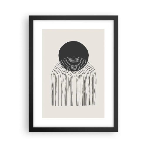 Poster in black frame - Trembling and Certainty - 30x40 cm