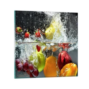 Glass picture - Fruity Refreshment - 40x40 cm