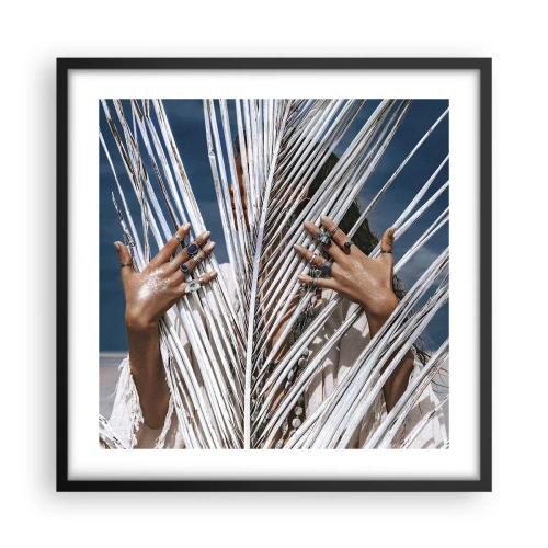 Poster in black frame - Shaman's Girlfriend? - 50x50 cm