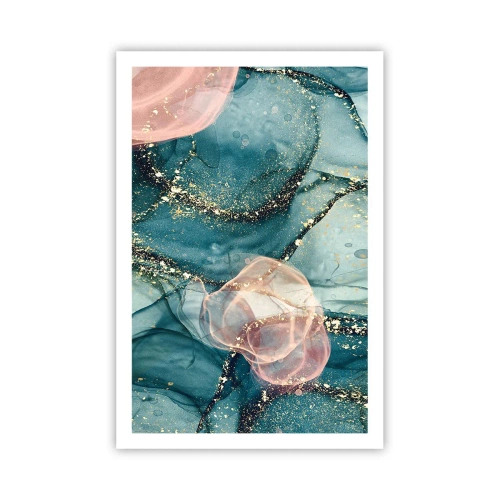 Poster - Silm Blue, Tulle Pink - 61x91 cm