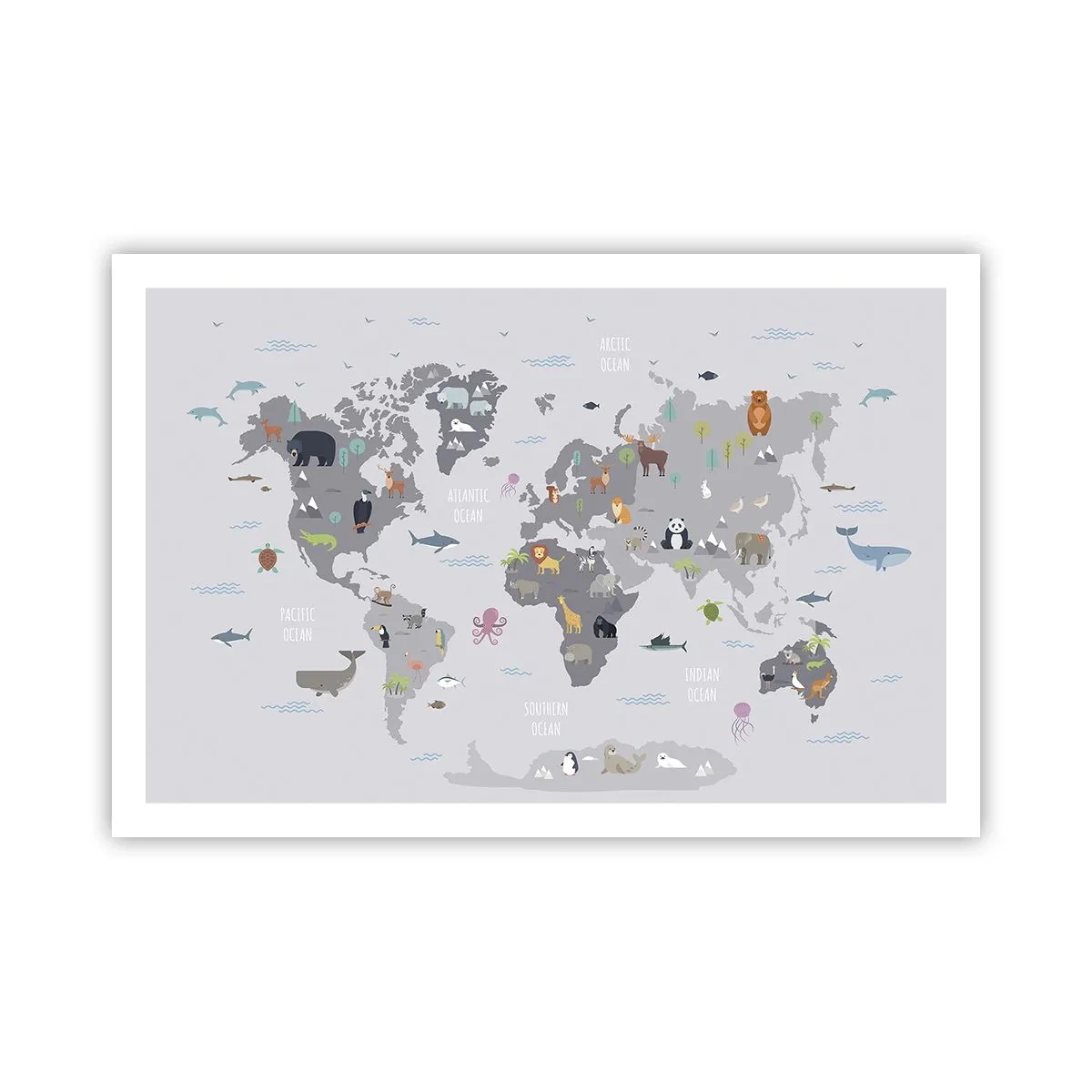 Poster - Tell Me Where You Are From - 91x61 cm