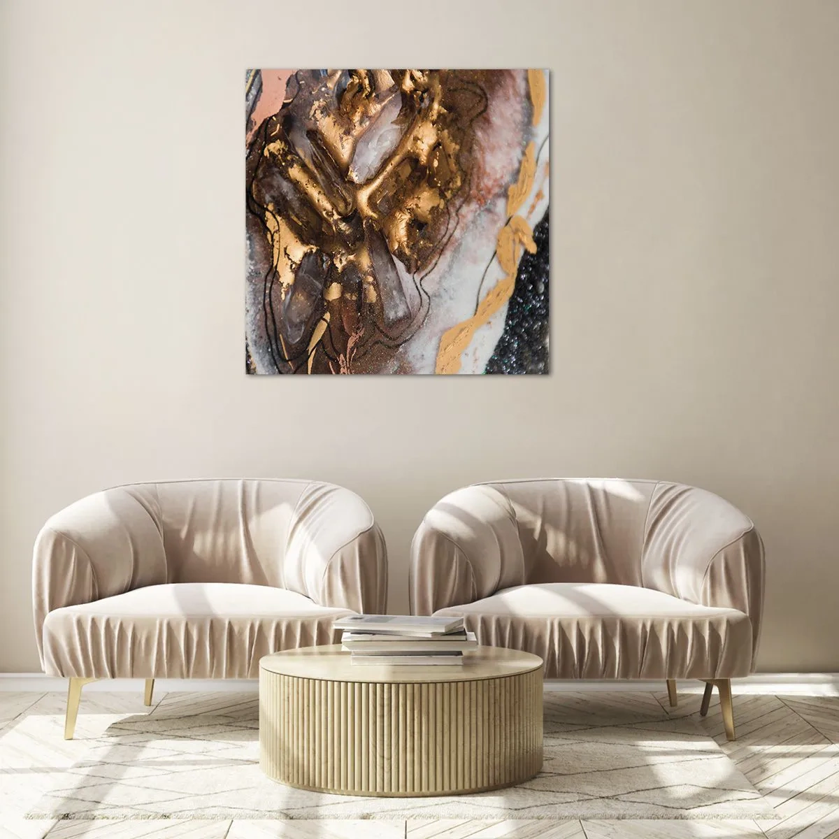 Glass picture - Element of the Earth - 30x30 cm