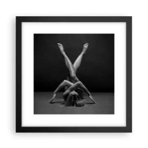 Poster in black frame - Geometry of Nakedness - 30x30 cm