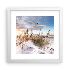 Poster in white frmae - Wind from the Sea - 30x30 cm