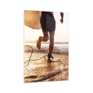 Glass picture - Encounter with a Wave - 70x100 cm