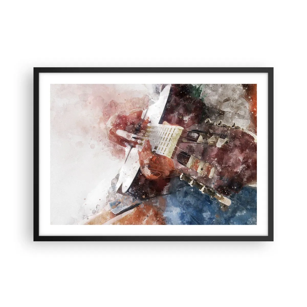 Poster in black frame - And What do You Think? - 70x50 cm
