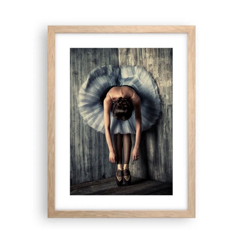 Poster in light oak frame - When the Music Stops - 30x40 cm