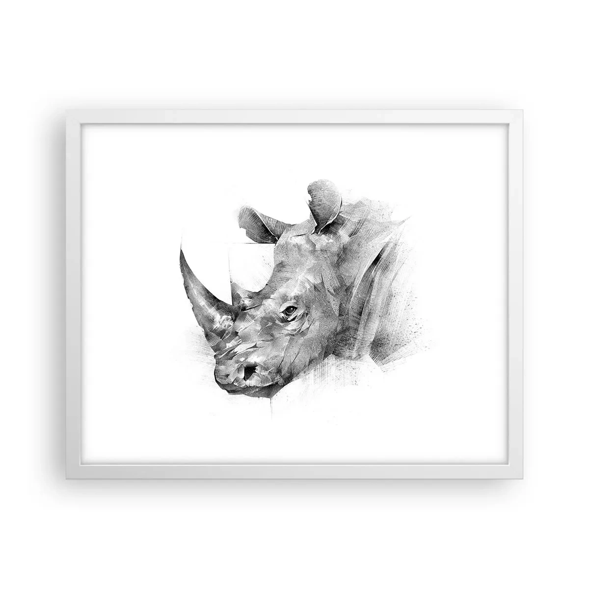 Poster in white frmae - African Portrait - 50x40 cm