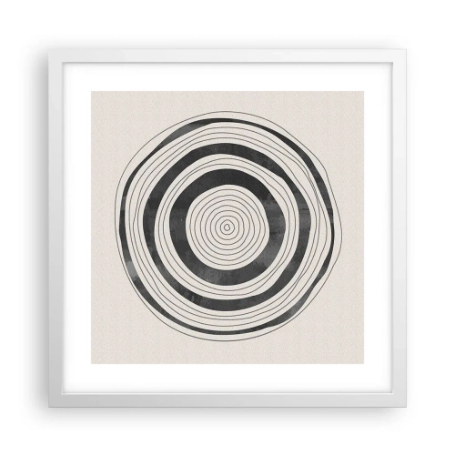 Poster in white frmae - Important What's in Between - 40x40 cm