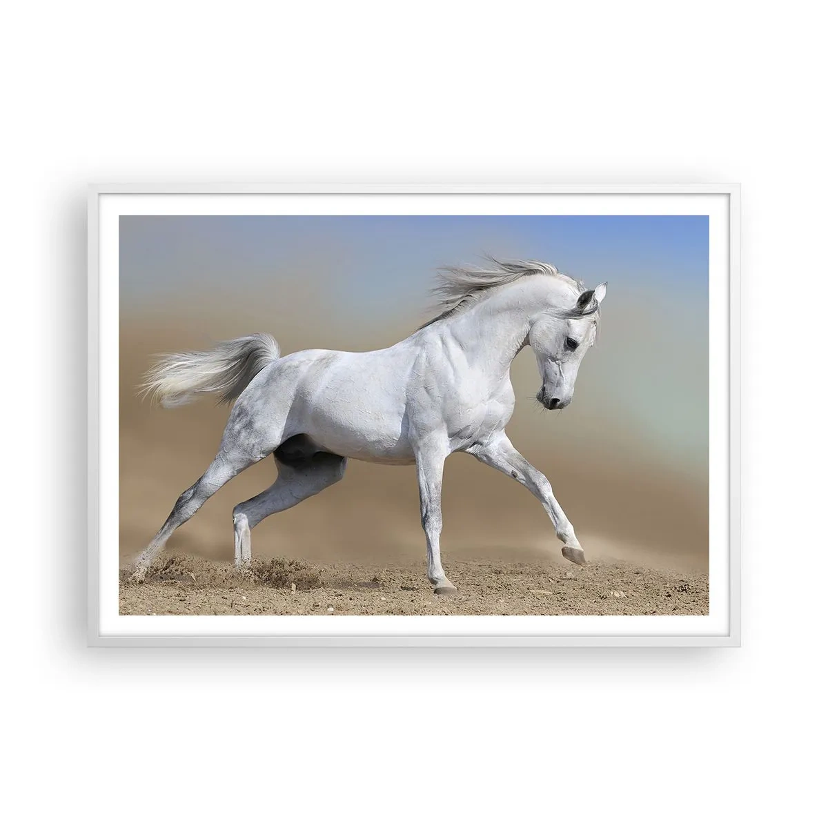 Poster in white frmae - The Most Beautiful Arabic Tale - 100x70 cm