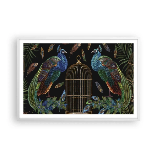 Poster in white frmae - In Royal Robes - 91x61 cm