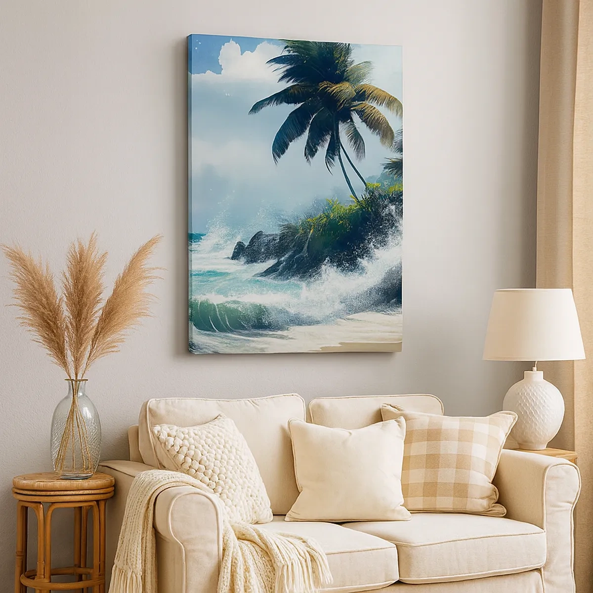Canvas picture - On a Tropical Shore - 50x70 cm