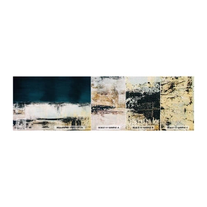 Photo Wallpaper Sample Standard Eco - Horizontal Compostion - Abstraction, Piece, Painting - 100x30 cm