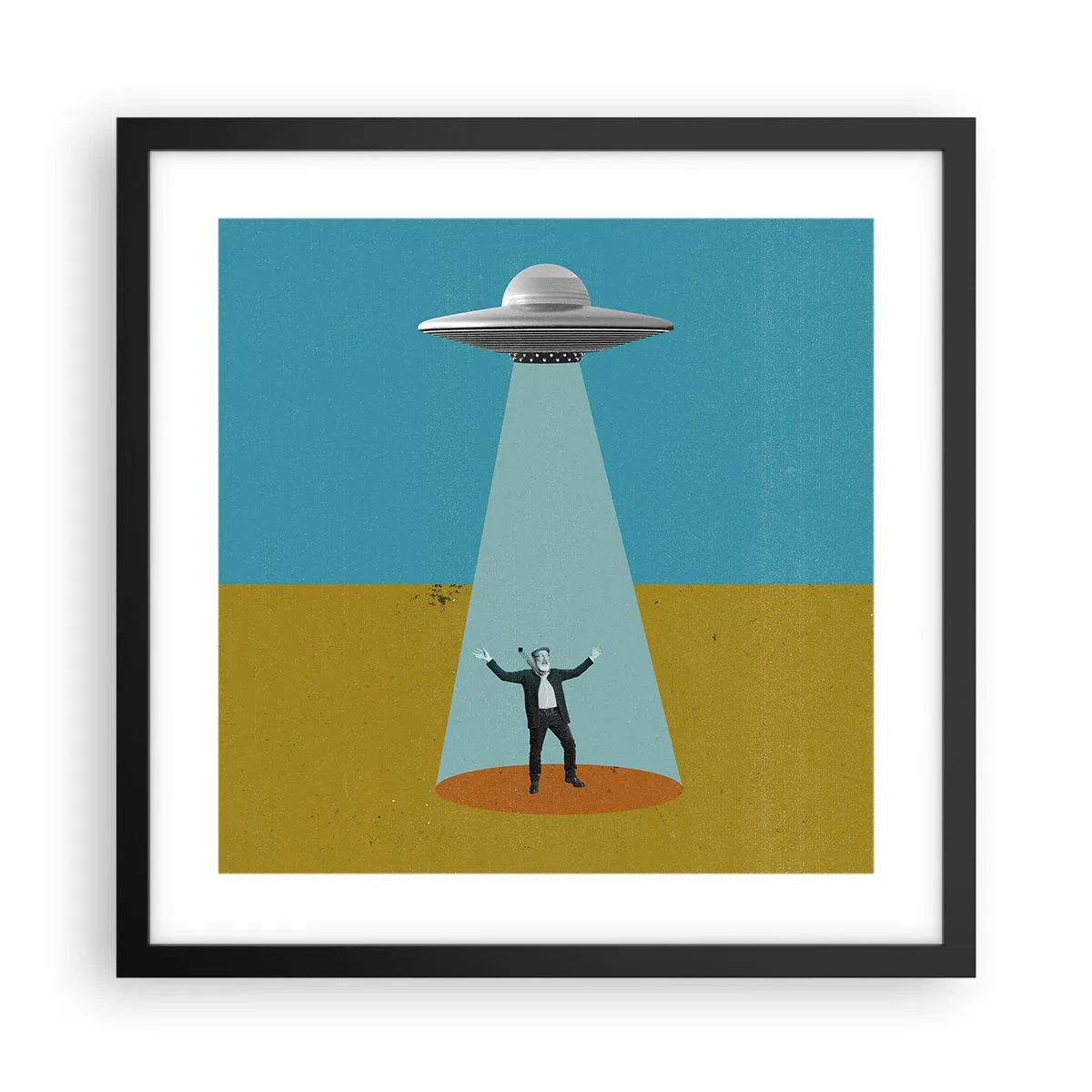 Poster in black frame - Close Encounter - 40x40 cm