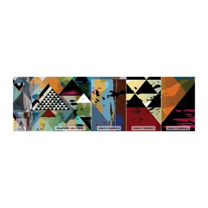 Photo Wallpaper Sample Standard Eco - It is So Simple - Abstraction, Piece, Graphics - 100x30 cm