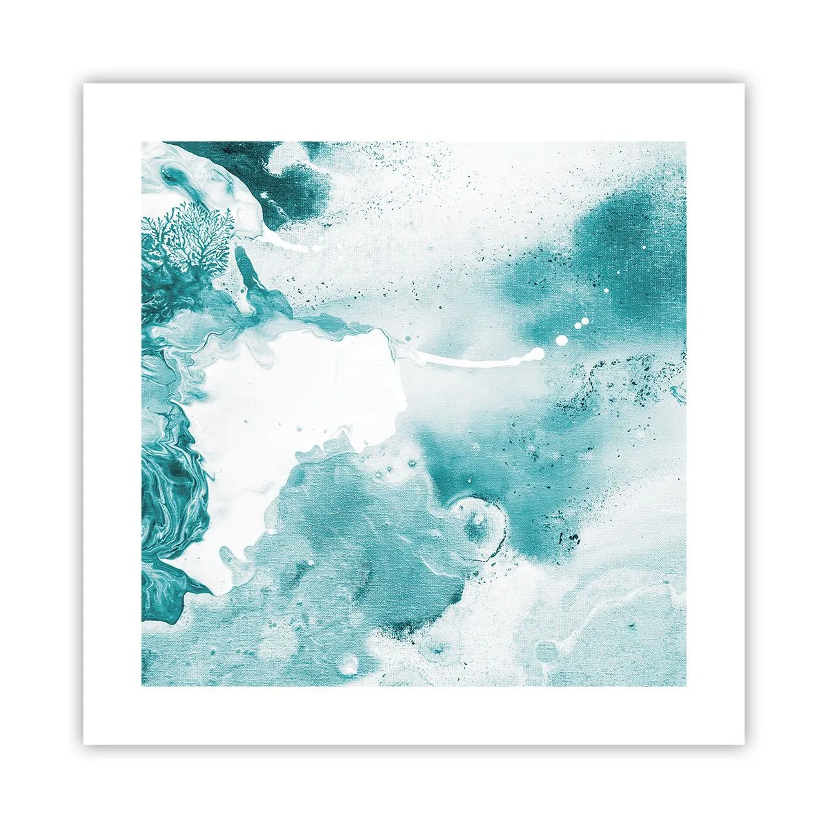 Poster - Lakes of Blue - 40x40 cm